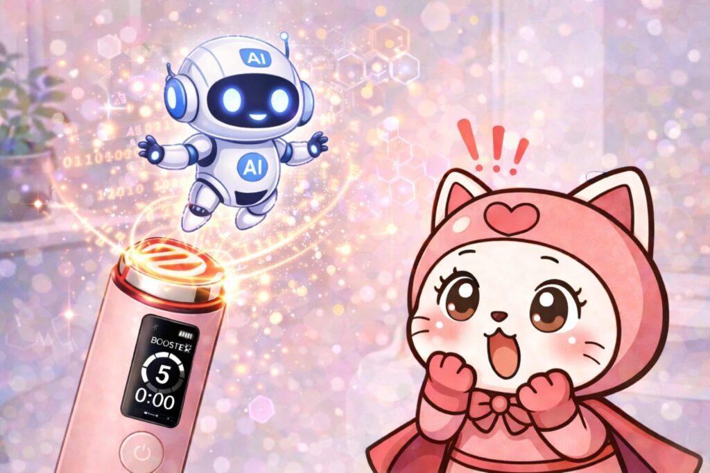 ブースタープロ旧型とX2の違い④日本語対応・AIモード・LEDカラー増加