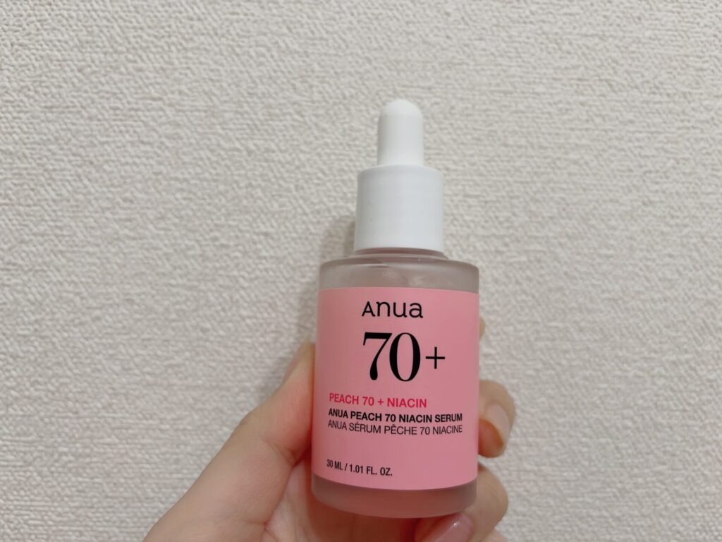 アヌア 桃70ナイアシンセラムを実際に使ってみたレビュー