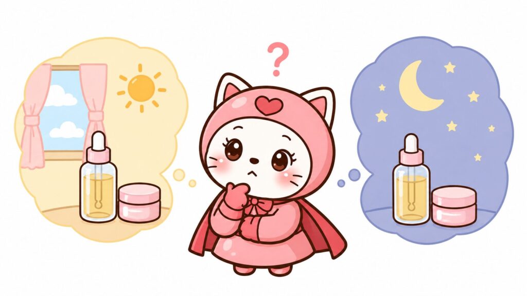グルタチオングロウアンプルは朝晩どっちに使う?おすすめの使い方