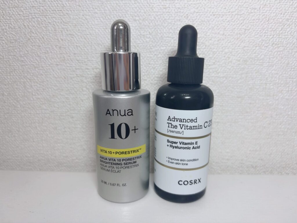 アヌア・COSRX、どっちのビタミンC美容液を選ぶ？