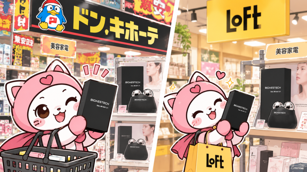 バイオエステック デュアルオーブ ディープリフトはドンキ・ロフトなどの実店舗でも買える?
